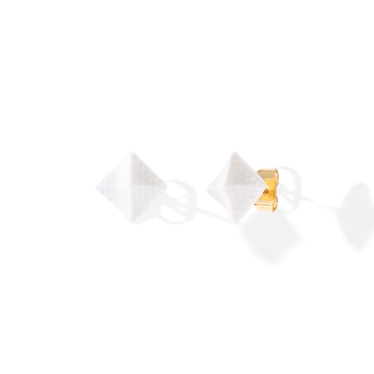 BO Pyramide en porcelaine blanc crème