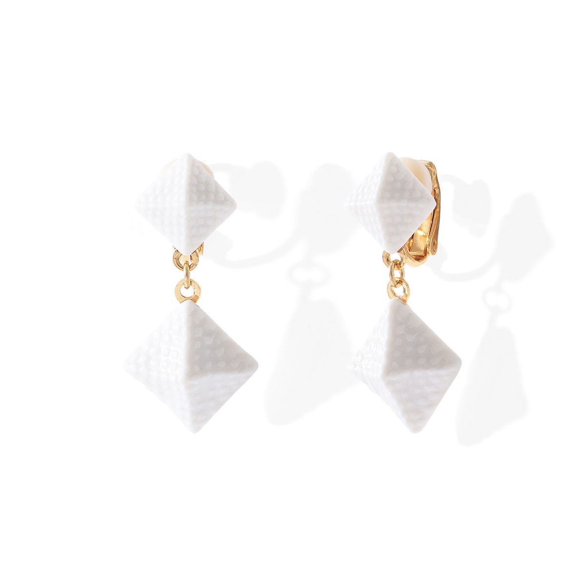 Boucles d'oreilles clips collection Pyramide
