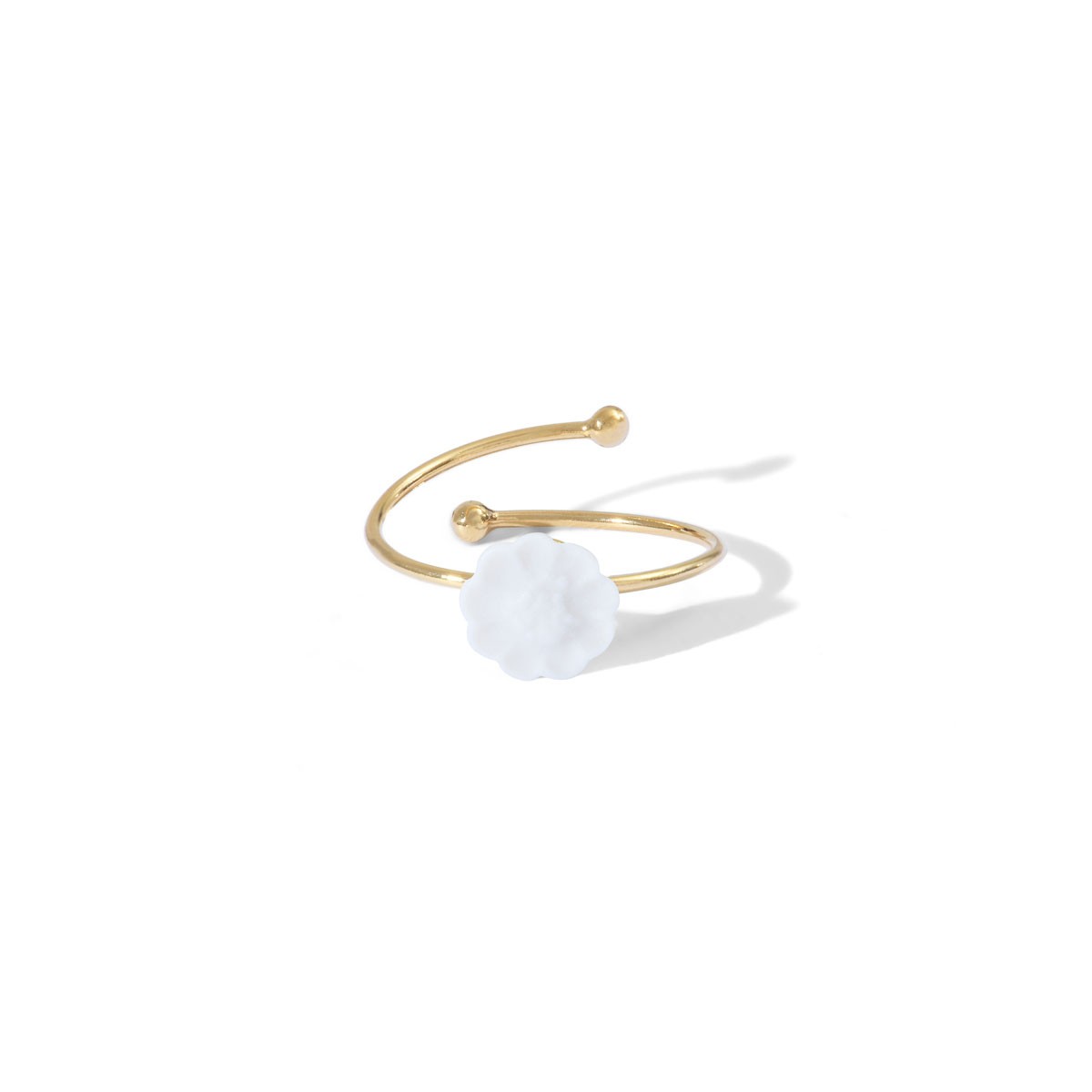 Bague Jardin en porcelaine