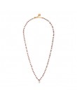 Collier Ashley perles violettes entier