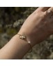 Bracelet Sunset Feuille #2, réalisé de façon artisanale en porcelaine et métal
@griisette