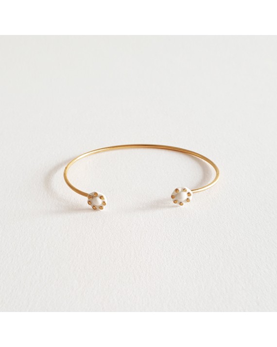 Bracelet double Élise - Bijou en porcelaine de Yolaine Giret