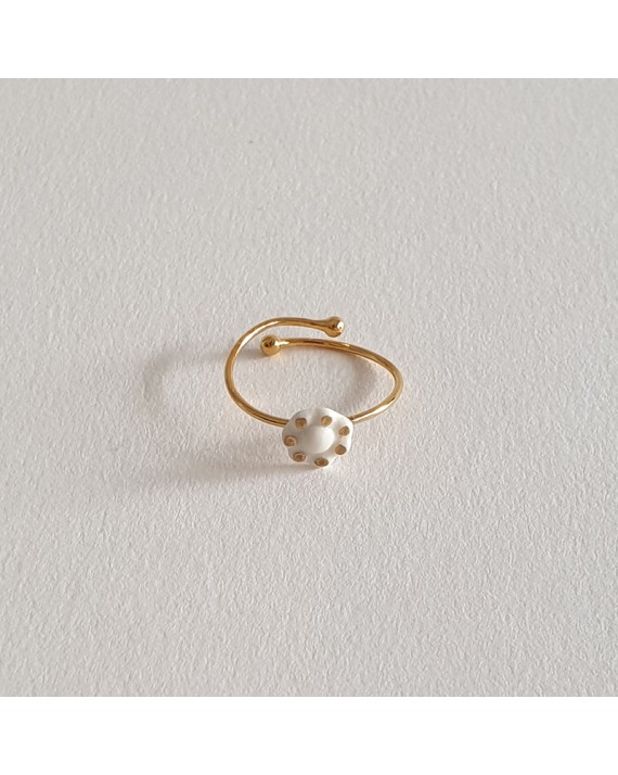Bague Élise - Bijou en porcelaine de Yolaine Giret Bague Élise - Bijou en porcelaine de Yolaine Giret