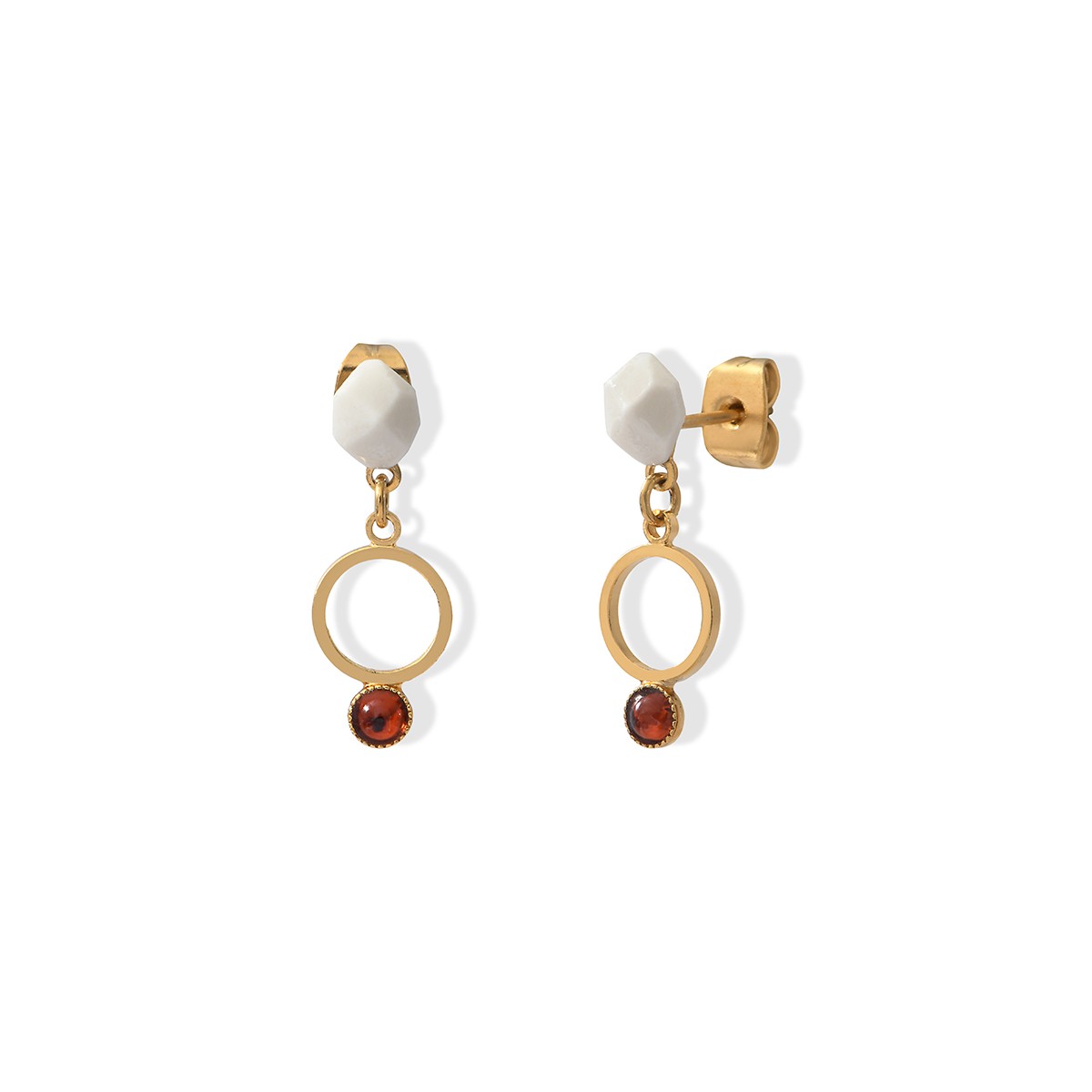 Boucles Sunrise 8 Rouge