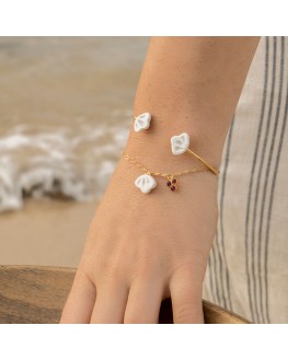 Bracelet Coquillage Gri-gri en porcelaine