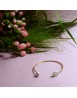 Bracelet double Jardin - fond fleurs
