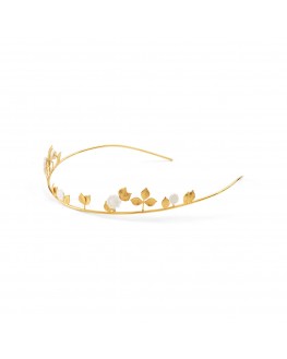 Vue de profil de la tiare Maria Jardin, porcelain jewellery
Perfect for engagement, mariage, wedding, anniversary