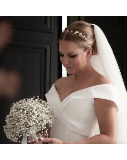 Piece d'exception, la tiare Maria Jardin, 
Parfaite pour des fiancailles, un mariage