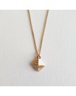 Collier Pyramide dorée- Bijou en porcelaine de Yolaine Giret