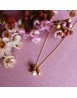 Collier Gri-gri Sunset chaîne - fond fleurs